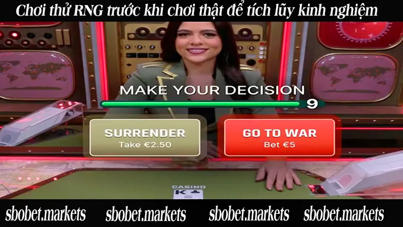 Chơi thử RNG trước khi chơi thật để tích lũy kinh nghiệm