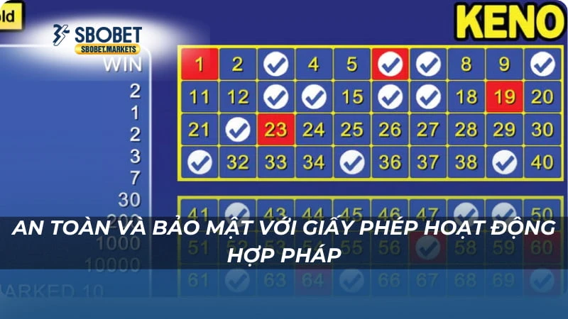 An toàn và bảo mật với giấy phép hoạt động hợp pháp