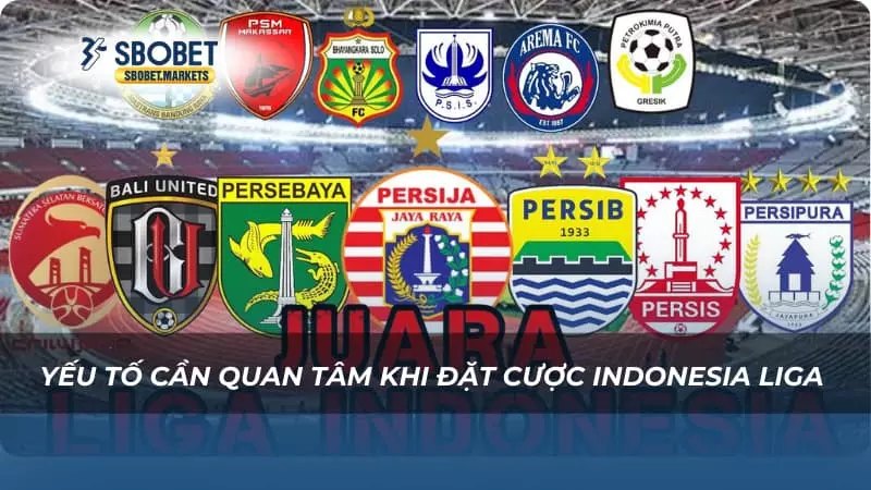 Yếu tố cần quan tâm khi đặt cược Indonesia Liga